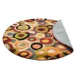 thumbnail image 3 of Rugsotic Carpets Hand Tufted Wool Eco-Friendly Area Rugs - 8'x8', Round, Multicolor, Modern Contemporary Design, High Pile Handmade Anti Skid Rugs for Living Room, Bed Room (K11125), 3 of 6