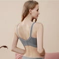 thumbnail image 6 of Fengqque Mother's Plus Size Nursing Soft Comfort Fit Bra Traceless Comfortable Breathable No Steel Ring Front Buckle Breastfeeding Underwear, 6 of 9
