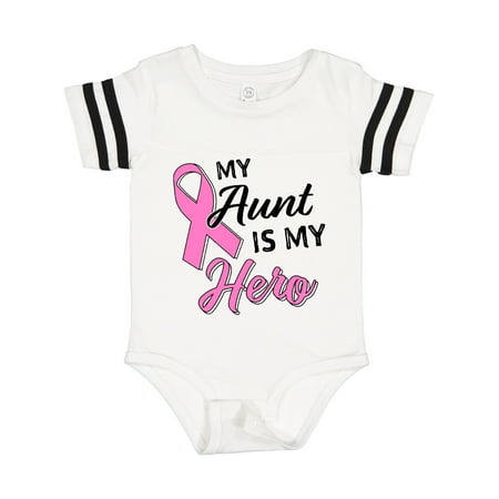 

Inktastic My Aunt is My Hero- Breast Cancer Awareness Gift Baby Boy or Baby Girl Bodysuit