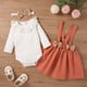 thumbnail image 1 of Traje de bebé recién nacido Herrnalise para niña, manga larga, estampado floral, top de encaje, falda corta, diadema, traje, 1 of 8