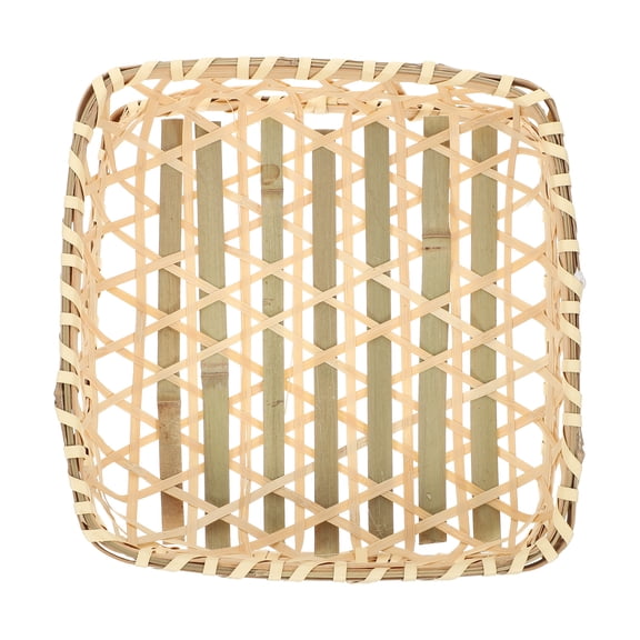 ITSELFER Bamboo Hand-woven Storage Basket Fruits Snacks Basket Home Basket Decor