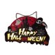 thumbnail image 2 of Letrero colgante para puerta de Halloween feelfreeau, decoración luminosa con cuerda colgante 30x18cm 215g, 2 of 6