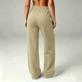 thumbnail image 4 of BUIGTTKLOP Womens Sweatpants Fleece Lined Wide Leg Baggy Lounge Sweat Pants High Waisted Comfy Casual Warm Fall Winter Workout Gym Trousers, 4 of 7