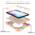 thumbnail image 3 of TECH CIRCLE Kids Case for Apple iPad mini 6th Gen 8.3-inch 2021 - Rugged Protective Handle Kickstand Shockproof Hybrid TPU PC Cover Shoulder Strap Pencil Holder Case for Apple iPad mini 6-Rosegold, 3 of 7