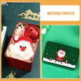 thumbnail image 4 of 2 latas de galletas navideñas con tapa, latas de metal vacías para galletas de caramelo, caja de regalo navideña retro para fiestas navideñas, 4 of 8