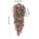 thumbnail image 3 of Cortina de pared de lavanda artificial - Flores de seda realistas para decoración de boda en terrazas exteriores interiores, rosa púrpura blanco, 3 of 6