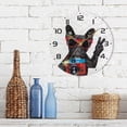 thumbnail image 7 of Dreamtimes Cool Dog Wall Clock, 10 Inch Silent Non Ticking Round Clock Oil Painting Clock Easy to Read Clock for Living Room Bedroom Bathroom Home Decor, 7 of 7