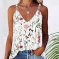 thumbnail image 2 of JINMGG Women's Summer Casual Sleeveless Blouse V Neck Tops T-Shirt Vest for Women Green M, 2 of 6