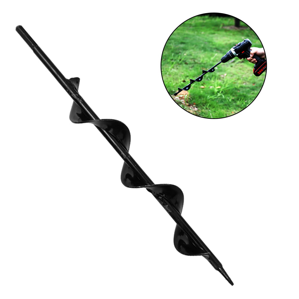 FIged Garden Spiral Drill Bit Planting Bedding Bulbs Seeds Remover Tool 40mm450mm 