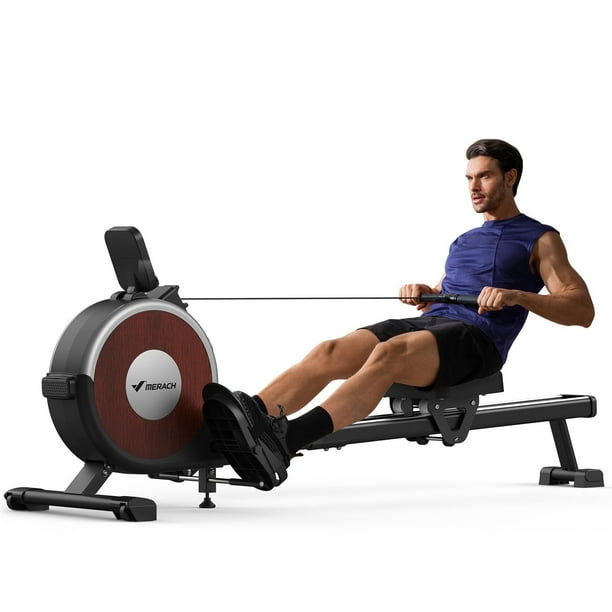 March Rowing Machine MERACH Rowing Machine, 16 levels of Quiet Magnetic Smart Auto ...