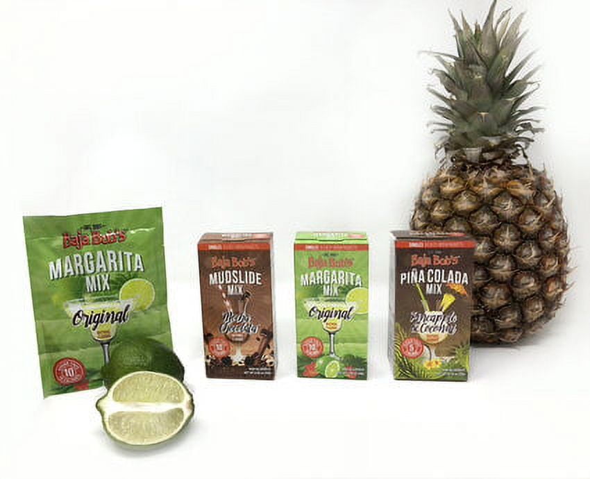 Baja Bob's Sugar-Free Cocktail Mixer, Original Lime Margarita - Powdered Packet, 60g