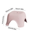 thumbnail image 3 of 6 Inch Step Stool for Kids Adults, Plastic Short Chair, Non-slip Kitchen Stool, Kids Step Stool, Sturdy and Versatile Foot Stool for Bathroom, Kitchen, Bedroom, 3 of 6