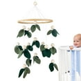 thumbnail image 5 of Hanging Wall Decor,Soft Nursery Crib | Baby Mobile | Rustic Tree Leaf Soft Nursery Crib | Decor No Holder Soft Hanging For Boys Girls Bedroom Cabin Baby Hanging Decor Green, 5 of 7