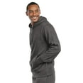 thumbnail image 3 of Men's Lightweight Fleece Pullover Hoodie / Sweatshirt, Charcoal Grey L, 1 Pack, 3 of 4