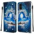thumbnail image 5 of Dteck Case For Samsung Galaxy A71 4G (6.7 inch), Diamond Bling Magnetic Patterned Strap Folio PU Leather Wallet Case Card Slots Pocket Flip Stand TPU Cover,Sea wave (Diamond), 5 of 6