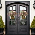 thumbnail image 6 of 1*Purple Artificial Wreath Clearance! Wreaths for Front Door Berry Wildflower Door Hanging Basket Wreath 2024 New Spring Wreath Seasonal Welcome Sign for Home Front Door Decoration, 6 of 7