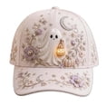 thumbnail image 2 of Purple Unisex Vintage Washed Unstructured Baseball Cap Women's Halloween Printed Baseball Cap Cotton Gift for Men/Women,Unstructured One Size, 2 of 3