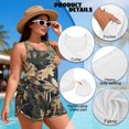 thumbnail image 5 of Psesaysky Camouflage Leaves Tankini Swimsuits for Women 2026 Bathing Suits Top Wide Straps Two Piece Tummy Control Plus Size Modest Swim Suits, 5 of 7