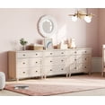thumbnail image 4 of Mid Century Modern Wooden Dresser Set, Light Beige for Livingroom, 4 of 6