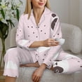 thumbnail image 6 of Uemuo Cute Panda Pattern Womens Pajama Sets,PJ Set for Women,Pajamas for Women Logo,Long Sleeve Pajama Set for Women,Soft Long Sleeve Top With Pants-XX-Large, 6 of 9