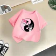 thumbnail image 2 of Camiseta de algodón de verano con dibujos animados para niña, divertida camiseta de algodón para niño, camiseta informal de calle con estampado Kulomi, camiseta de cuello redondo para niña, 2 of 5