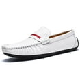 thumbnail image 3 of Men's Casual Loafers Slip On Leather Shoes Comfortable Lightweight Driving Shoes Male Moccasins Classic Penny Loafer Flats Boat Shoes Outdoor Walking Shoes, 3 of 15