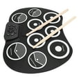 thumbnail image 1 of Pad De Batería Enrollable, 10 Canciones De Demostración Jack De 3,5 Mm Portátil 3 Niveles De Reverberación Silicona Suave 9 Almohadillas De Práctica Batería Electrónica De 7, 1 of 7