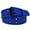 Blue, variant on Men's Women's Double Grommet 2 Hole Belts Canvas Web Solid Casual Belt Red Size L