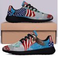 thumbnail image 3 of Sty Stong America Patriot Eagle Independence Day Shoes Sneakers Black Size 9, 3 of 7