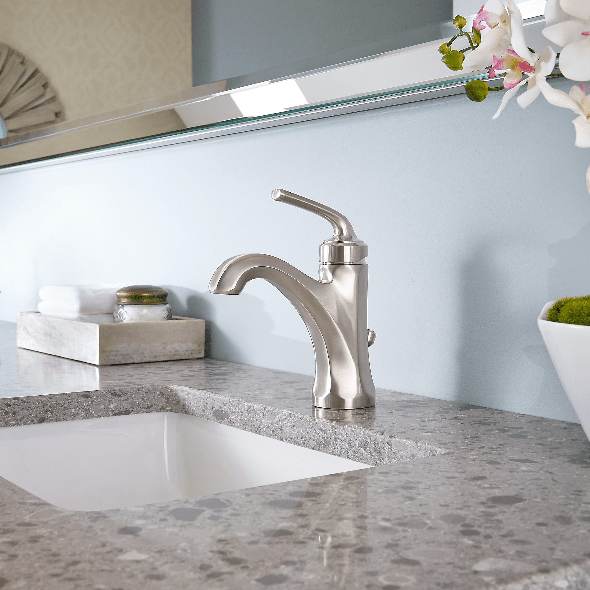 Pfister LG42DE0K Arterra Single Control 4" Centerset Bathroom Faucet in Brushed NIckel