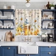thumbnail image 2 of White Daisy Kitchen Curtains Window Panels, Spring Floral Elegant Pastoral Botanical Bees Insulated Window Treatment Curtain, Grommet Curtains for Bedroom/Living Room/Bathroom, 2 Piece 42"Wx63"L, 2 of 8