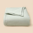 thumbnail image 2 of Homgreen Cotton Waffle Weave Blanket Size 43.3" x 27.5"-Pre-Washed Soft Lightweight Breathable Blanket for All Season - Perfect Blanket Layer for Couch Bed Sofa-Elegant Home Decoration, 2 of 14