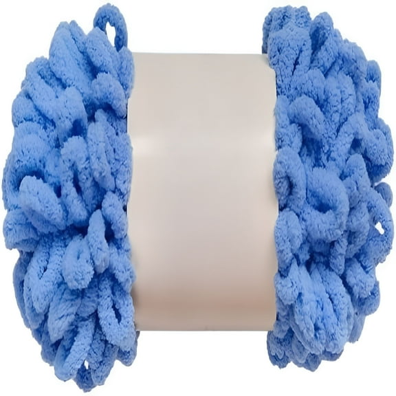 ACDANC 1pcs Loop Yarn 100% Polyester Chenille Puffy Yarn,Craft Chunky Finger Knitting Loopy Yarn Soft and Light Material,Perfect for DIY Hand Woven Knitting Crafts Supplies