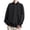 #288-Black, variant on Kakii Men's Sporty Collared Shirt with Striped Sleeves, Long Sleeve Button Down Top, Classic Casual Polo Style Shirt