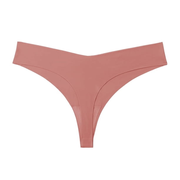 Zhuge Ropa interior sin costuras para mujer, bragas sexys de encaje estilo hipster, tanga, bragas, ropa interior para mujer, 3 piezas (caramelo, L)