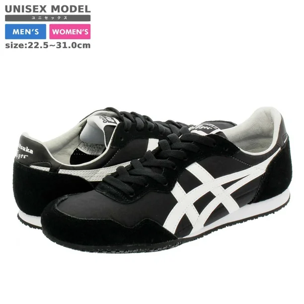 Onitsuka Tiger SERRANO BLACK / WHITE TH109L Unisex Sports shoes NEW DHL JP asics