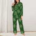 thumbnail image 3 of Bingfone Womens Pajama Sets Christmas (2) Print,Long Sleeve Loungewear Pajamas Set-Xx-Large, 3 of 9