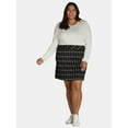 thumbnail image 2 of JMS Just My Size by Hanes Women’s Plus Ponte Knit Skirt, Sizes 1X-4X, 2 of 3