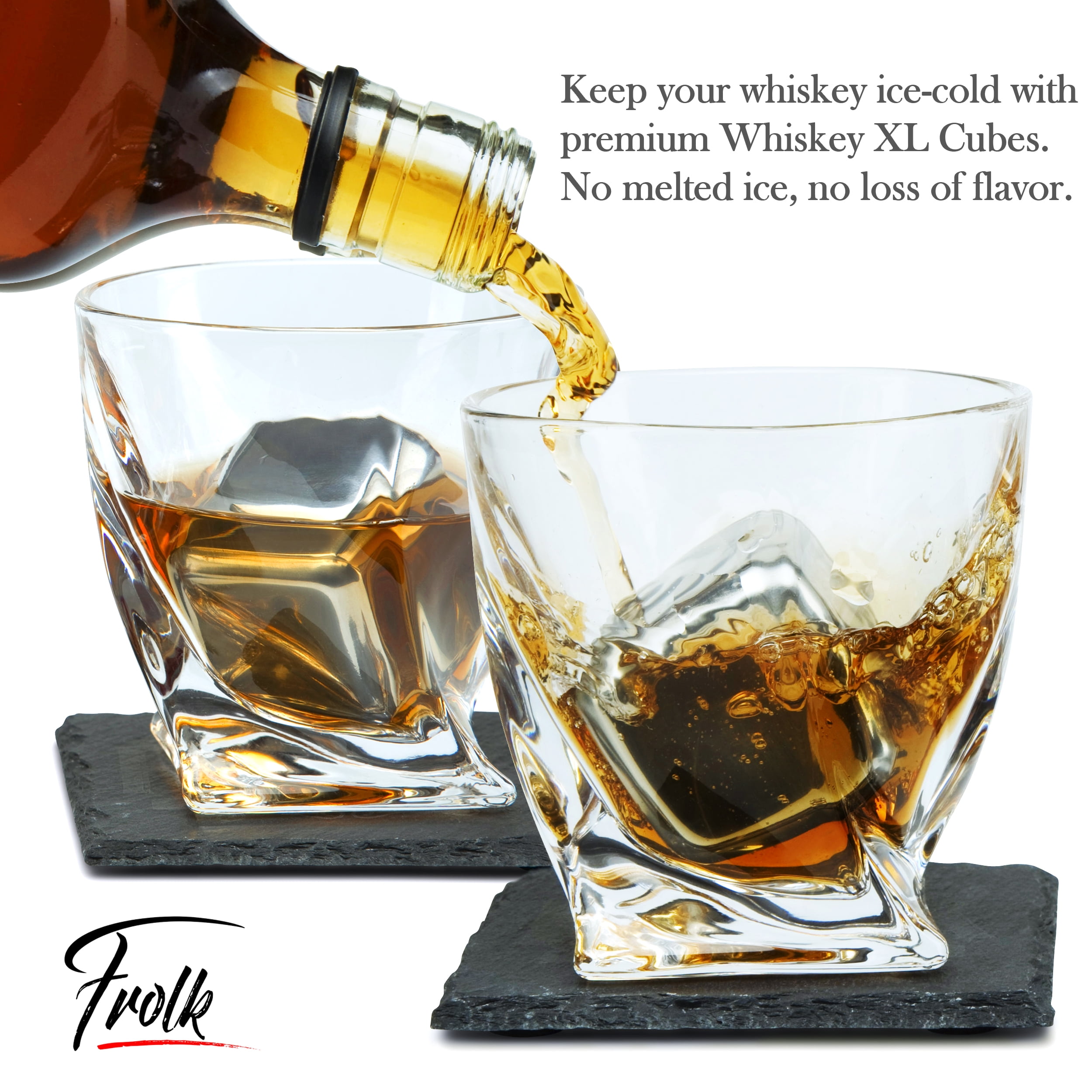 Whiskey XL Balls & Glasses Gift Set - Frolk Bar Gift Sets