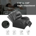 thumbnail image 4 of Leather Recliner Sofa Set, Living Room Furniture Set, Leather Reclining Sofa Recliner Couch Set for Office Home(Sofa+Loveseat,Black), 4 of 5