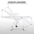 thumbnail image 5 of BarberPub 3-Motor Electric Facial Bed for Esthetician, Salon Spa, Professional Treatment & Massage Table, 5 of 11