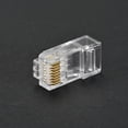 thumbnail image 5 of CAT6 or CAT5e RJ45 Connector Ethernet Cable Crimp Modular Plug 8P8C Clear 100 Pieces, 5 of 5