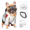 thumbnail image 3 of Fotbe School Cute Gnomes Sudadera con Estampado para Perros Pequeños – Suéter con Capucha para Mascotas, Tela Suave de Forro Polar con Bolsillo-X-Small, 3 of 7