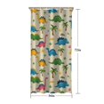 thumbnail image 5 of Beige Toned Dinosaur and Palm Tree Pattern Shower Curtain 36"x72" ,Bathroom Decorative Shower Curtains Set with 12 Hooks,Modern Waterproof Washable Shower Curtain, 5 of 6