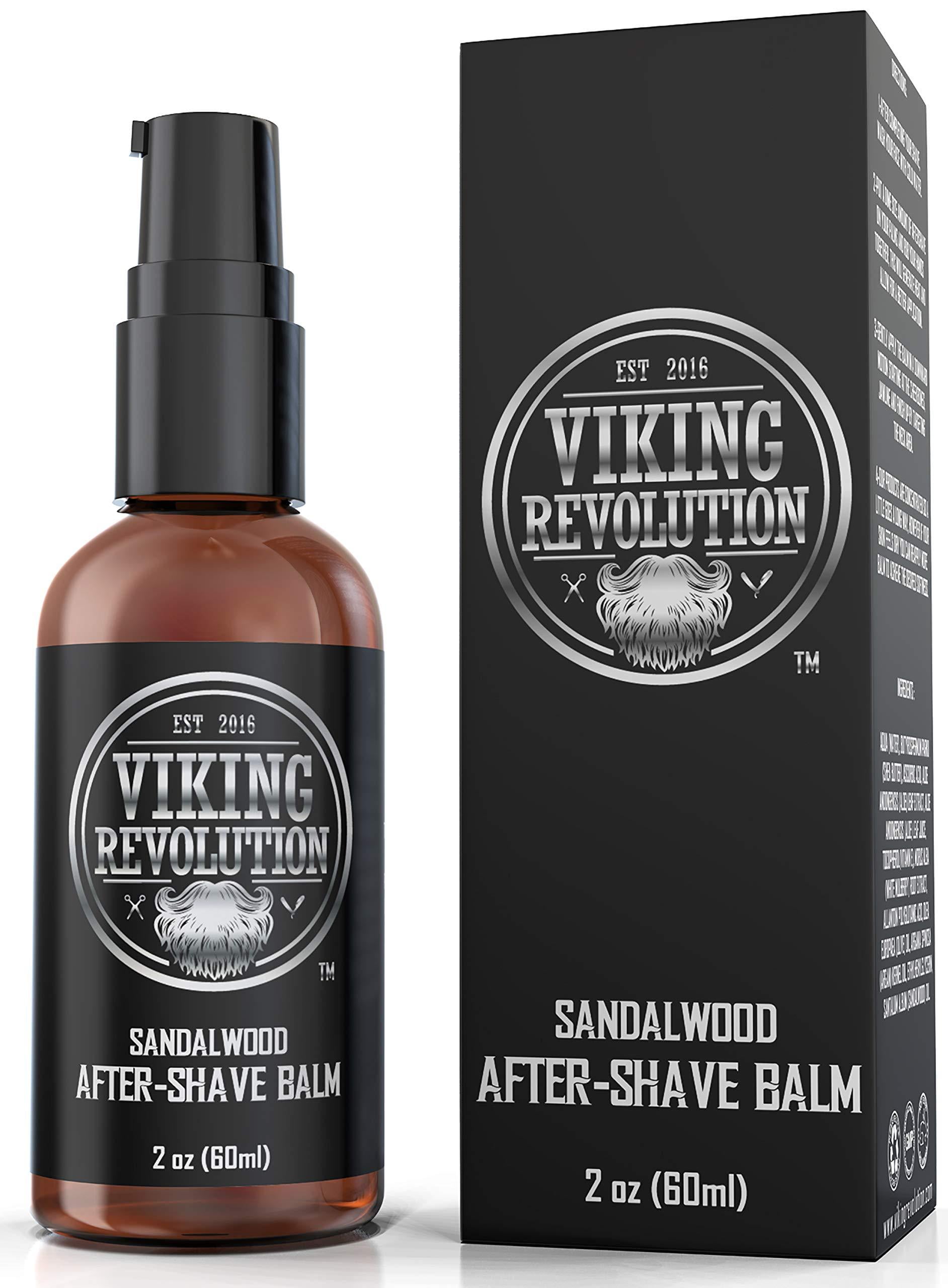 Luxury After-Shave Balm for Men - Premium After-Shave Lotion - Soothes and Moisturizes Face After Shaving - Eliminates Razor Burn for A Silky Smooth Finish - Sandalwood Scent