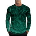 thumbnail image 2 of Blusas y camisas de manga larga con cuello redondo, moda casual para hombre, estampado deportivo, blusas de manga larga con cuello redondo, camisas para hombre, blusa de poliéster, 2 of 5