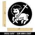 thumbnail image 2 of Lamb of God Christian Jesus Cross Rubber Stamp for Scrapbooking Crafting Stamping - Medium 1 Inch, 2 of 7