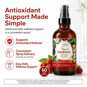 Dr. Colbert, MD Nano L-Glutathione Liquid Spray | Raspberry Flavor | by Divine Health | Nanonization | Superior Absorption | Includes Vitamin C | Sugar Free | 60 Servings | 4oz