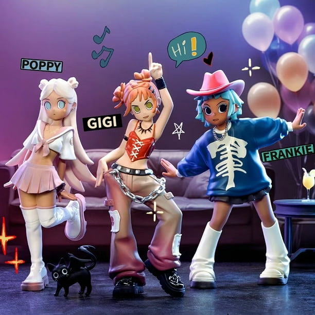 Peach Riot Resie Up Series Blind Box Poppy Gigi Frankie Girl Anime