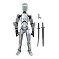 thumbnail image 2 of 3d Printed Robot Action Figure With Weapon Multi-jointed Robot Model Movable Joint Figurine Desktop Decoration Ornament, 2 of 5